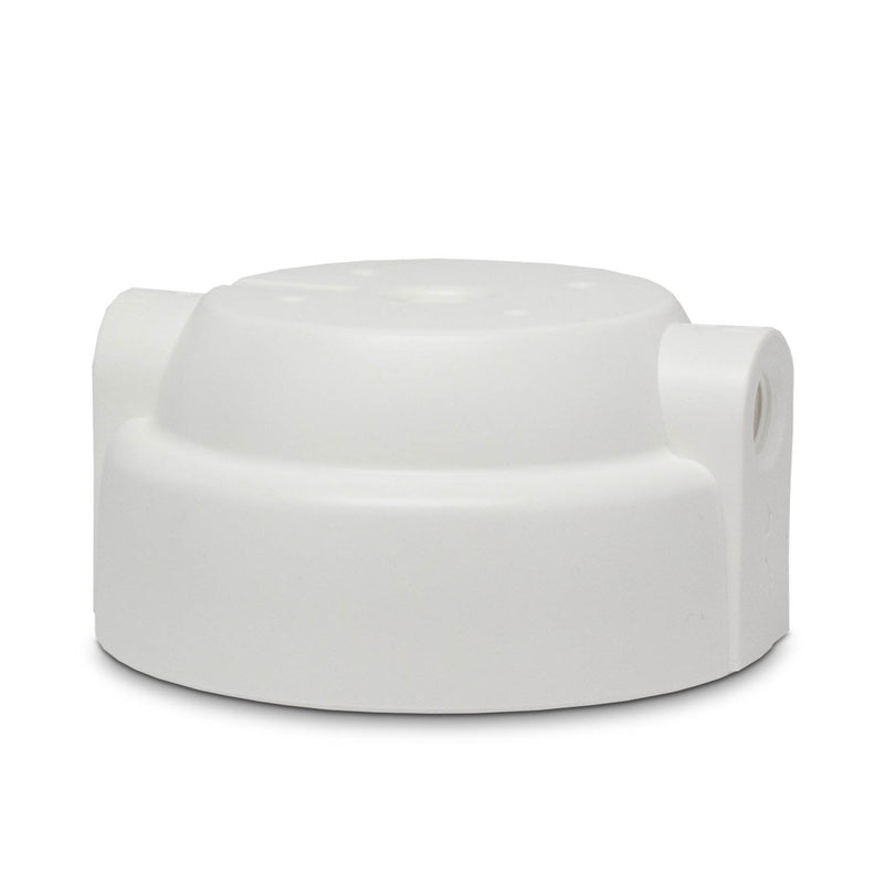 2.5 Inch x 10 Inch White Poly Cap — water filtration system