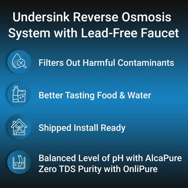Flash Undersink Reverse Osmosis System with Chrome Lead-Free Faucet - PureWaterGuys.com