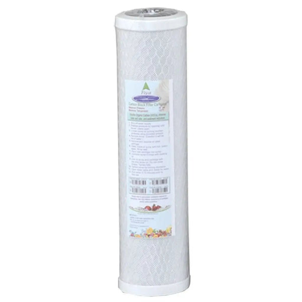 Crystal Quest 2-7/8"" x 9-3/4"" 5-Mic Coco Shell Carbon Block Filter - PureWaterGuys.com