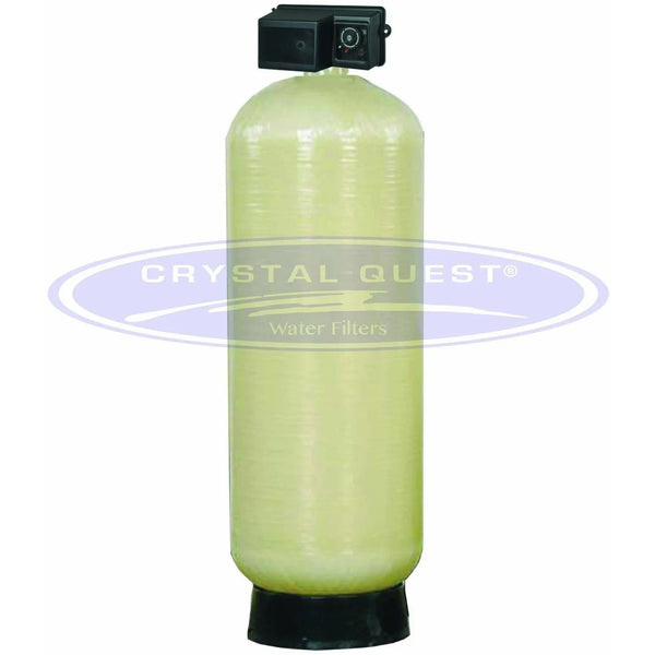 Crystal Quest Commercial 60 GPM Iron, Manganese & Hydrogen Sulfide Filter System - 10 cu. ft. side view — commercial iron, manganese, and hydrogen sulfide removal water filter