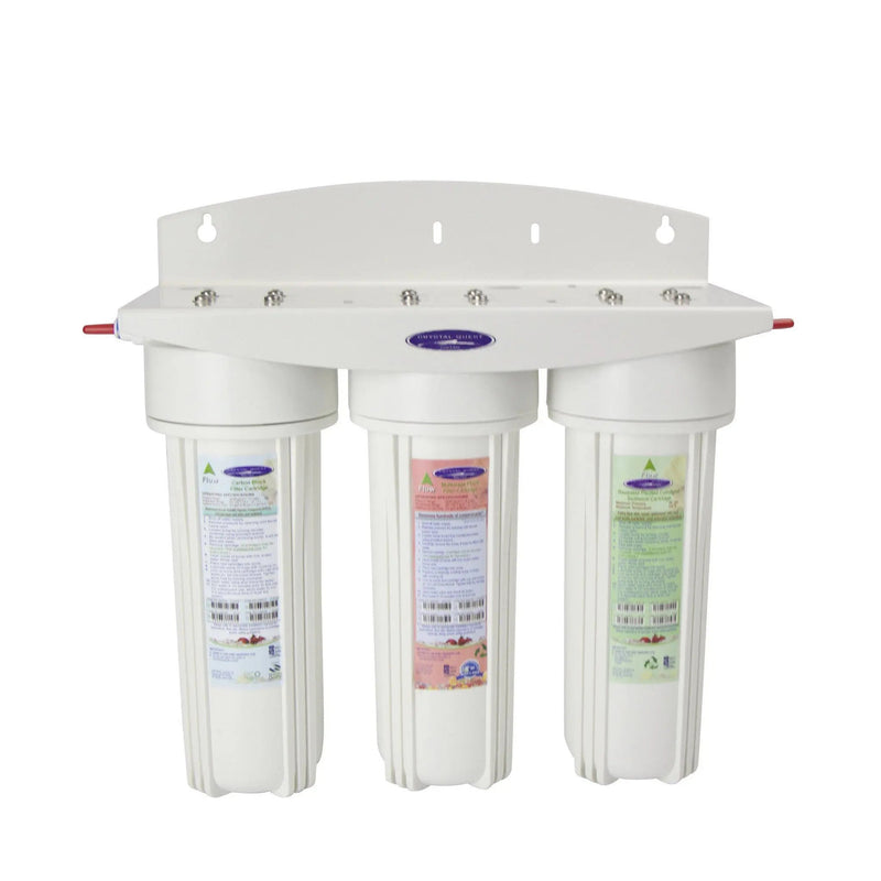 Crystal Quest Commercial Triple Inline Water Filter — commercial inline water filter for multi-stage point-of-use filtration