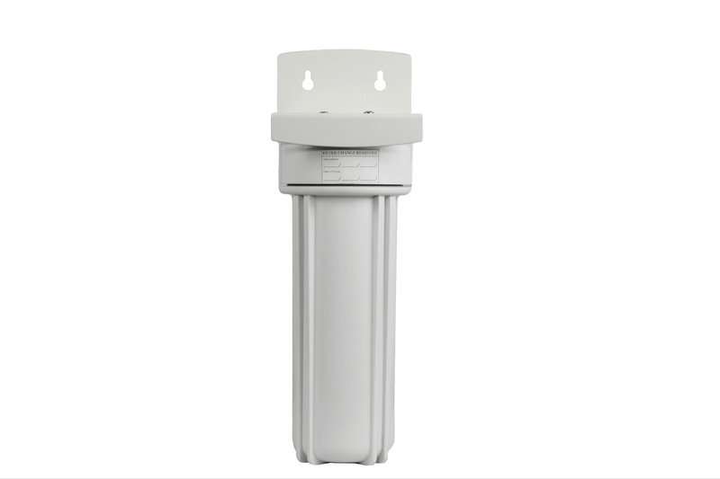 2.5 Inch x 10 Inch White Poly Sump and Cap Assembly — water filtration system