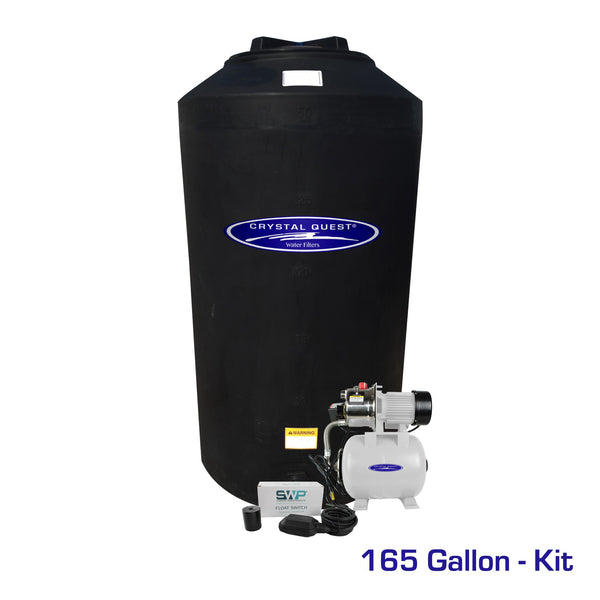 Atmospheric Storage Tank Kit with Pump - 165 Gallon — water filtration system