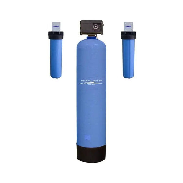 Crystal Quest High Flow Whole House Water Filter Smart Media side view — water filtration system