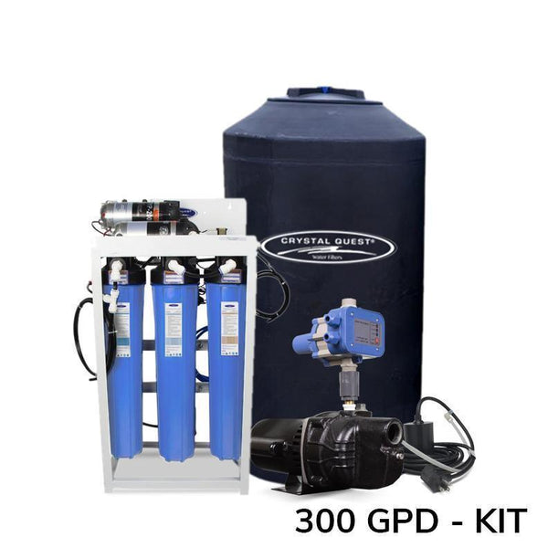 Whole House Reverse Osmosis 300 GPD  W/ 220 Gal Storage Tank Kit - PureWaterGuys.com