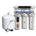 Crystal Quest 1000C reverse osmosis components — filter stages, RO membrane, storage tank, and countertop faucet