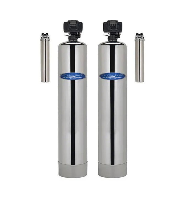 Crystal Quest Arsenic and Multistage Whole House Water Filter System 1.5 Cu. Ft. side view — water filtration system