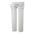 Crystal Quest Commercial 20" Double Cartridge Water Filter — commercial inline water filter for multi-stage point-of-use filtration
