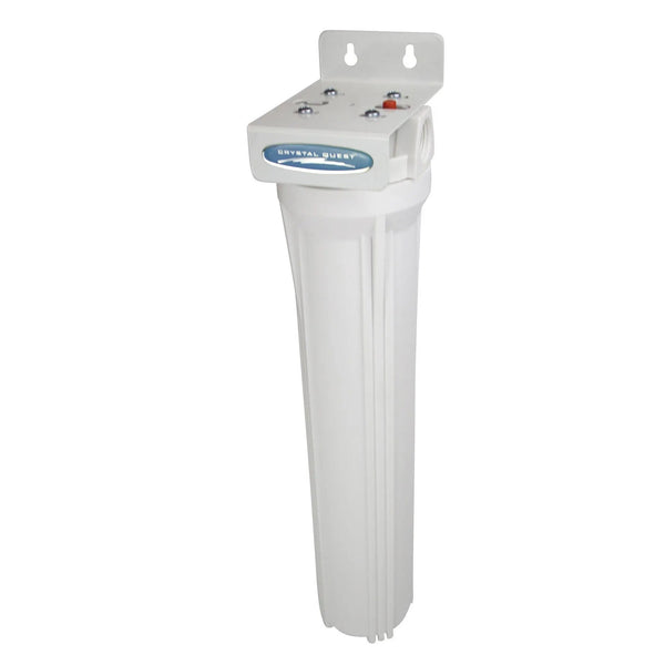 Crystal Quest Commercial 20" Single Cartridge Water Filter side view — commercial inline water filter for multi-stage point-of-use filtration