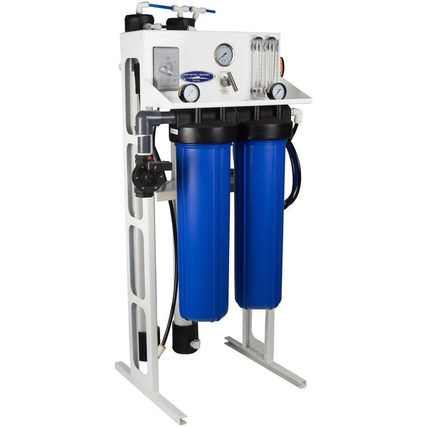 Crystal Quest Commercial Reverse Osmosis 2,500 GPD Water Filter System — commercial reverse osmosis system producing high-purity water
