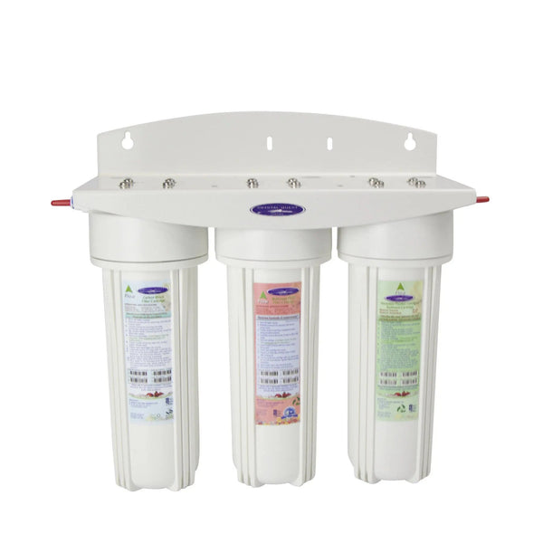 Crystal Quest Commercial Triple Inline Water Filter — commercial inline water filter for multi-stage point-of-use filtration