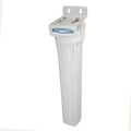 Crystal Quest Compact Single 20 Inch Whole House Water Filter System side view — water filtration system