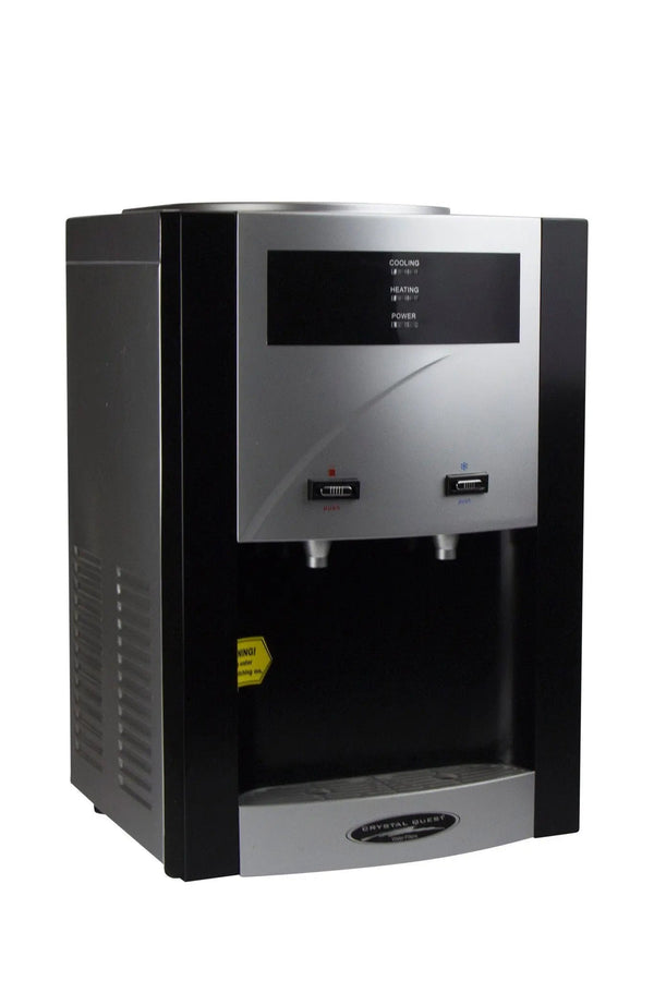 Crystal Quest Countertop Turbo 5-Stage Water Cooler side view — water filtration system