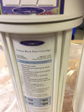 Crystal Quest Mega Undersink Triple Replaceable Fluoride Water Filter System installation view — water filtration system
