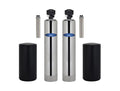 Crystal Quest Water Softener and Nitrate Whole House Water Filter System side view — water filtration system