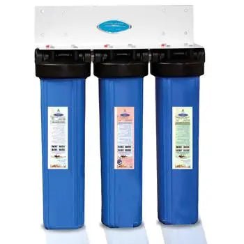 Crystal Quest Big Blue Triple SMART Series whole house water filter — high-flow three-stage filtration for homes and light commercial