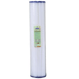 Crystal Quest 2-7/8"" x 9-3/4"" 5-Micron Sediment Reusable Pleated Cellulose Filter Cartridge - PureWaterGuys.com