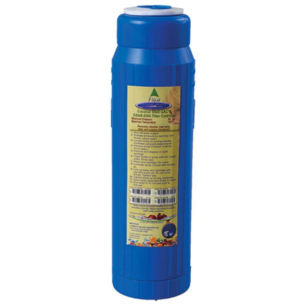 Crystal Quest 2.5"" x 10"" Coconut Shell Granulated Activated Carbon/ERA Filter Cartridge - PureWaterGuys.com