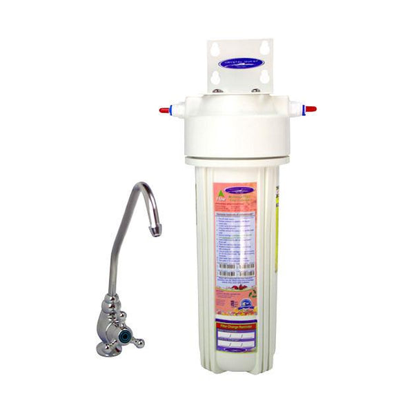 Crystal Quest Undersink Single Replaceable Alkalizer Filter System - PureWaterGuys.com